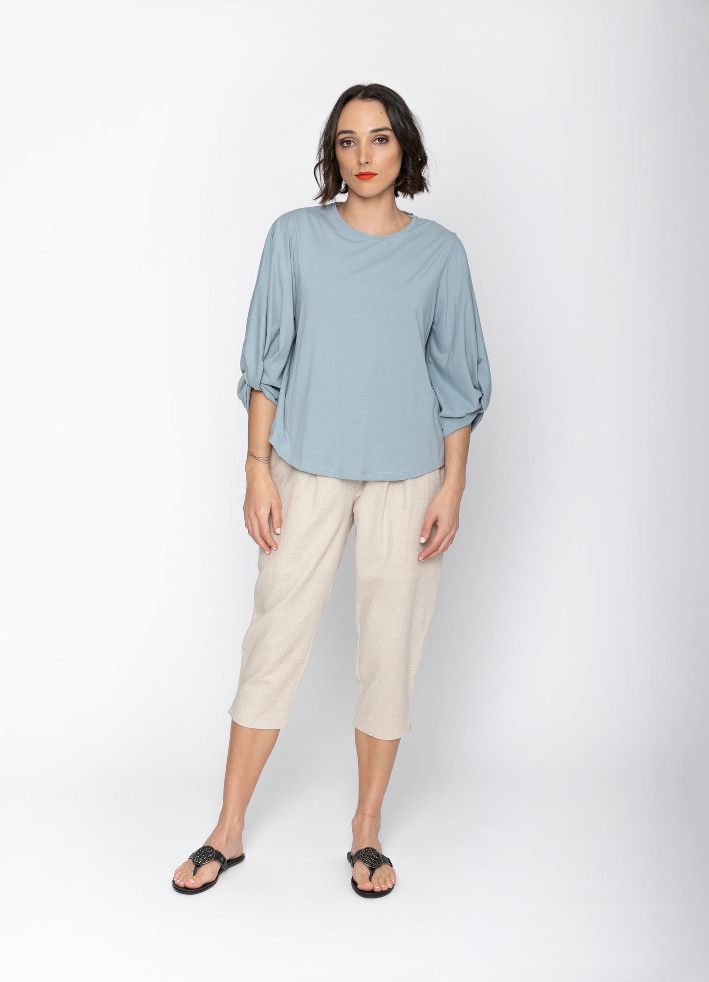 Clio Top in Sky by Blacklist NZ women’s fashion