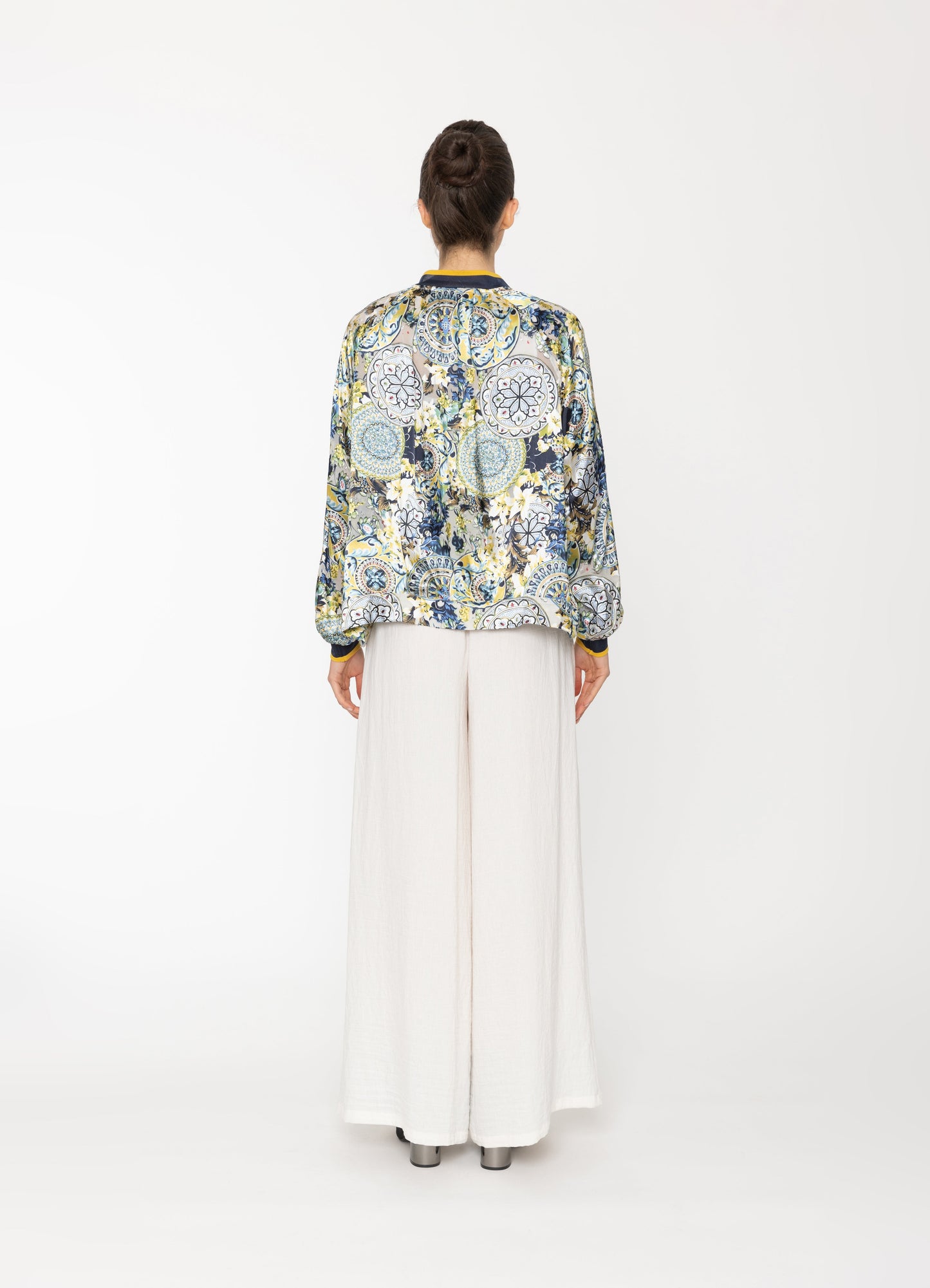 Eni Jacket in Royal Print Blacklist women's jacket NZ