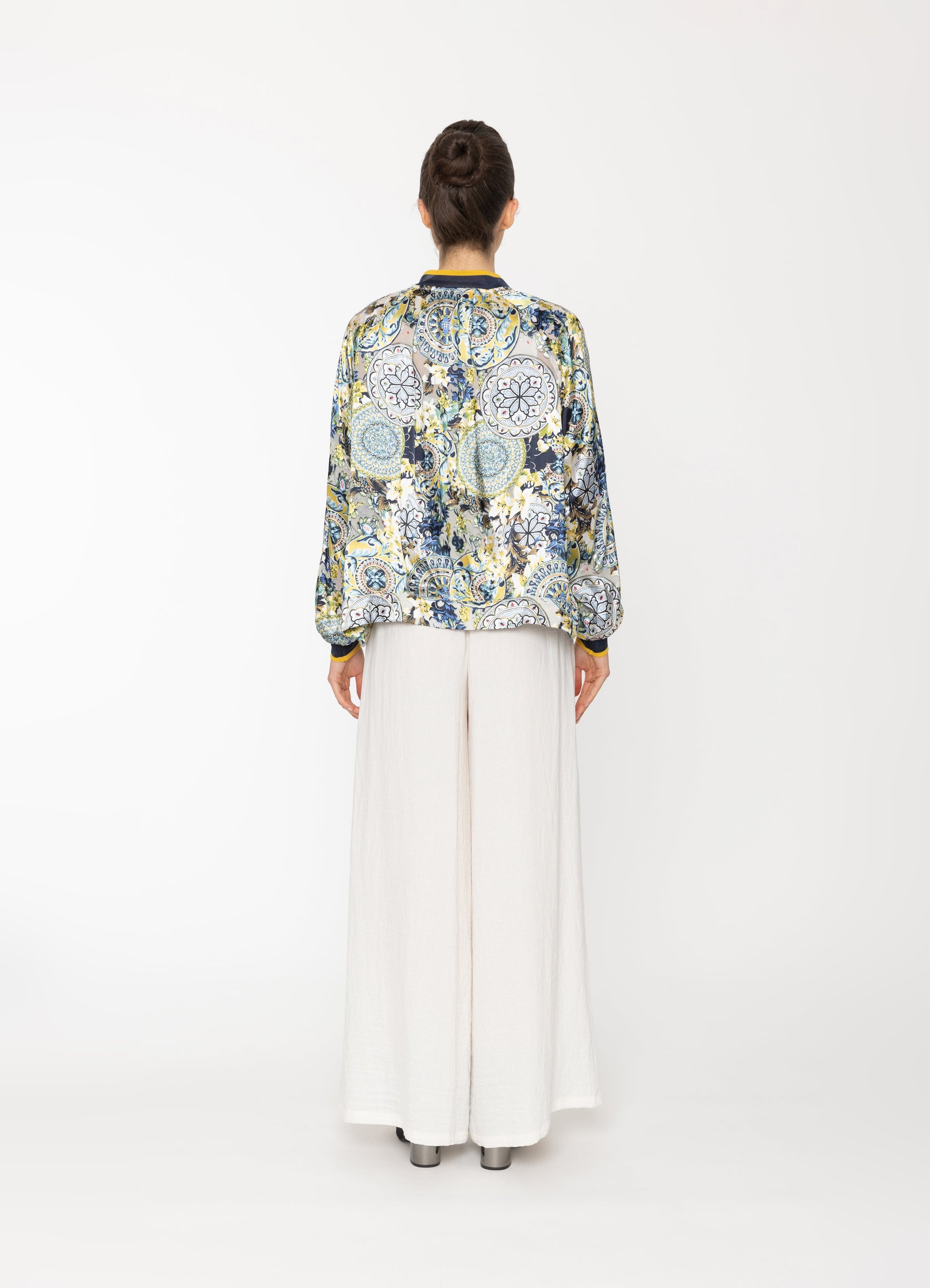 Eni Jacket in Royal Print Blacklist women's jacket NZ