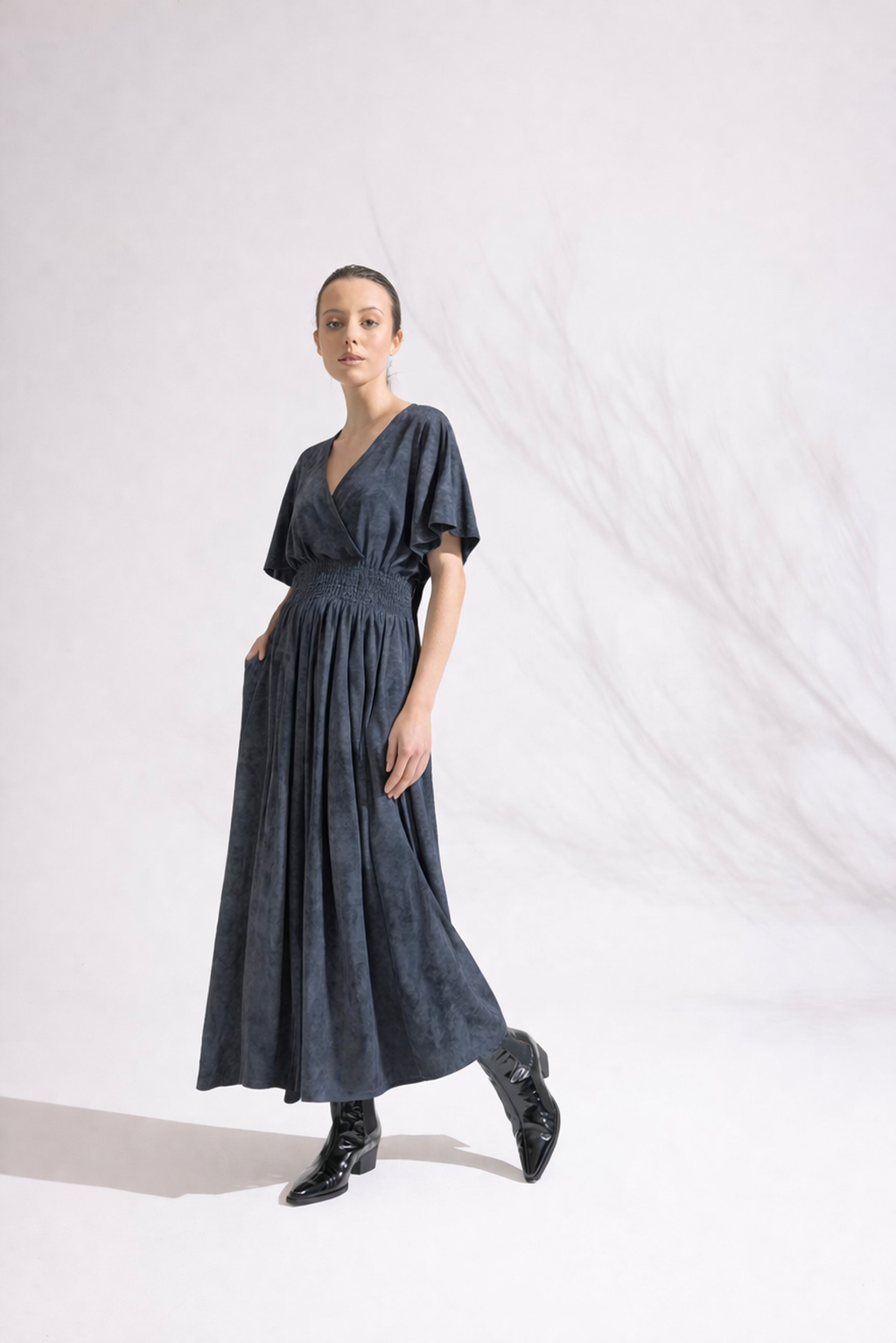 Aven Dress in Royal Print Blacklist women's dress NZ