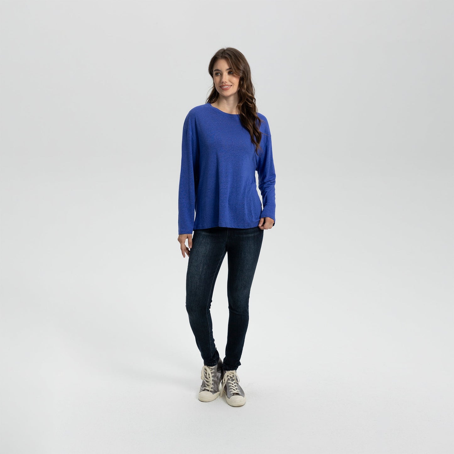 Long Sleeve Linen Tee
