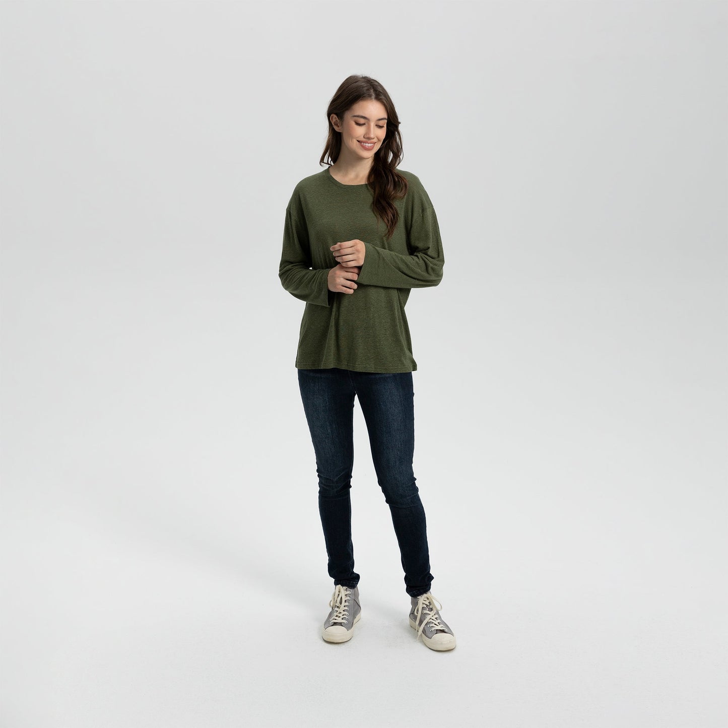 Long Sleeve Linen Tee