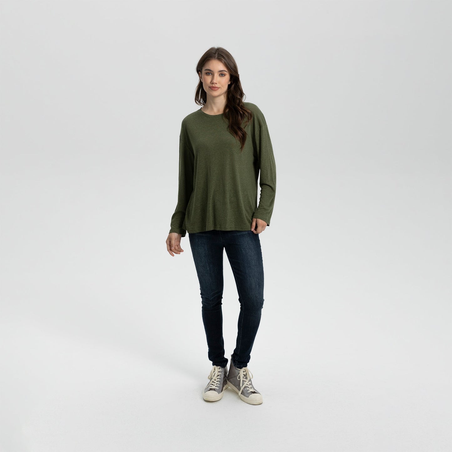 Long Sleeve Linen Tee