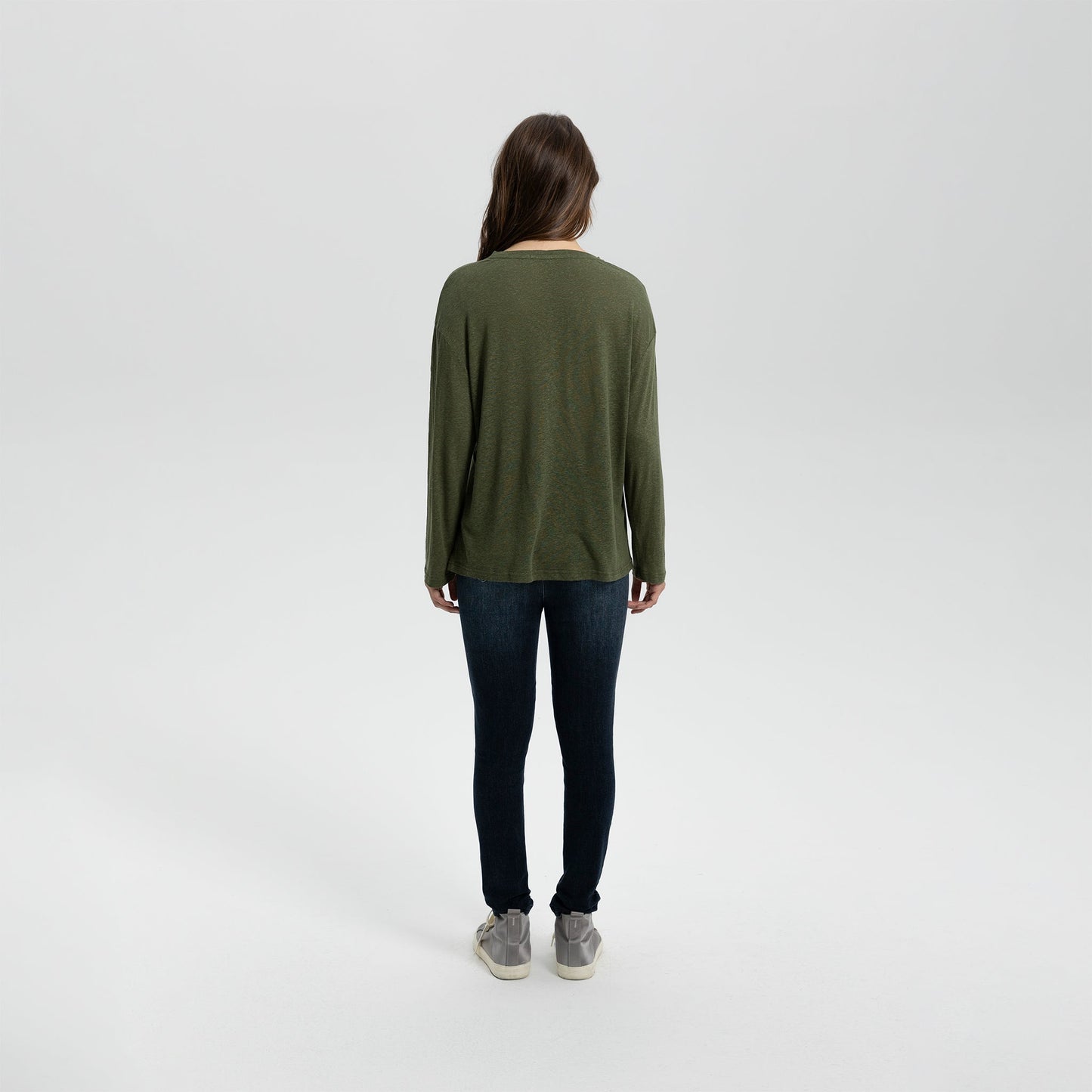 Long Sleeve Linen Tee