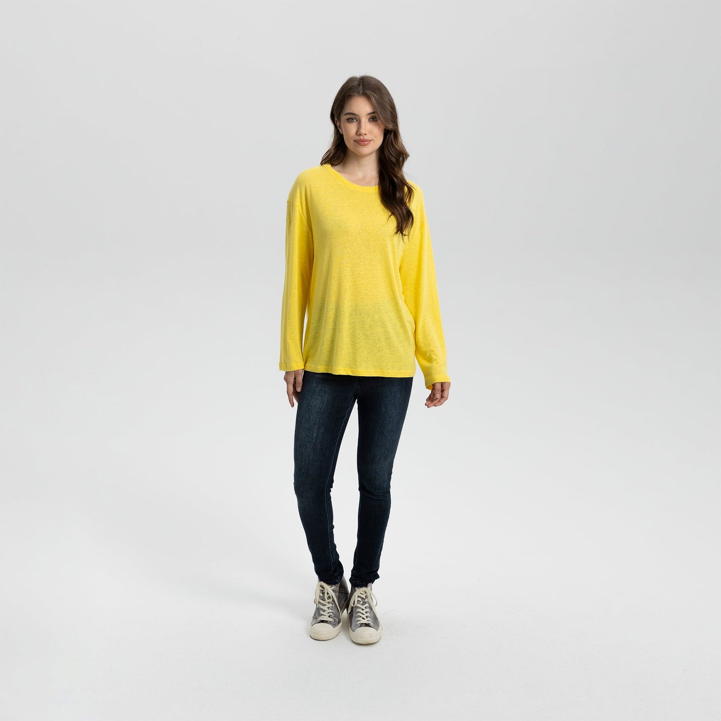 Long Sleeve Linen Tee