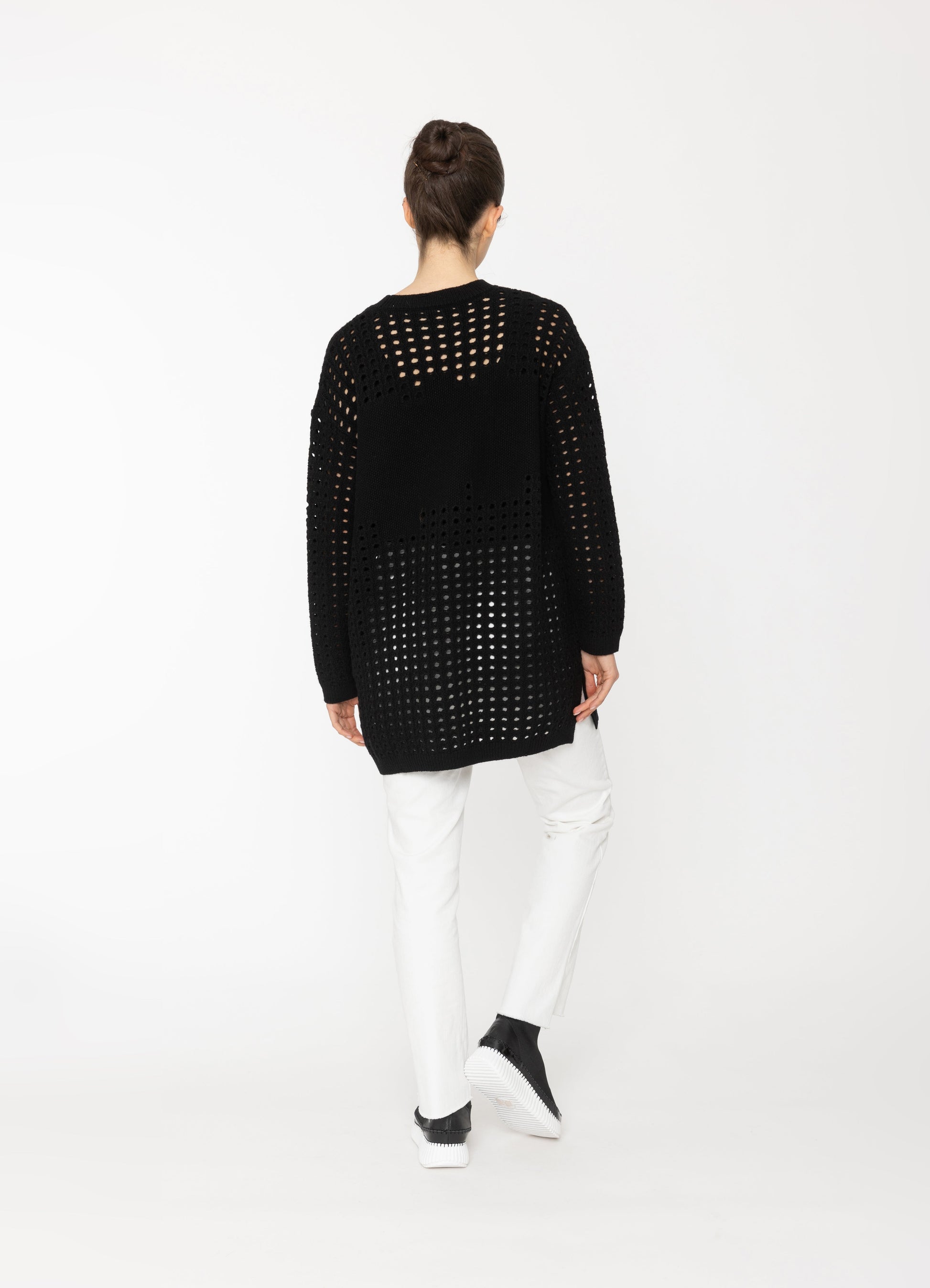 Mikki Tunic in Winter White Blacklist women's knitwear NZ