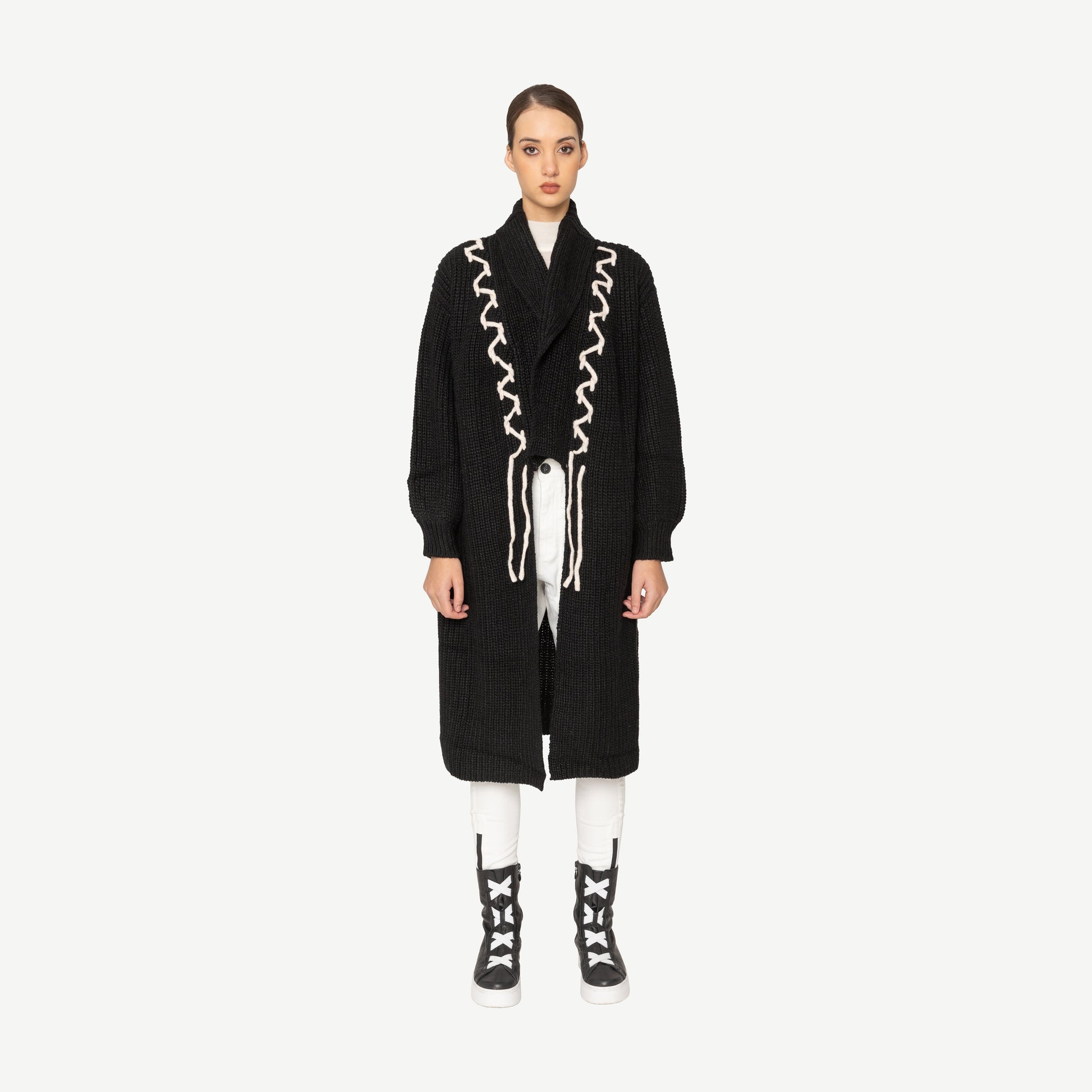 Liam Long Cardigan Bone & Arrow NZ designer fashion