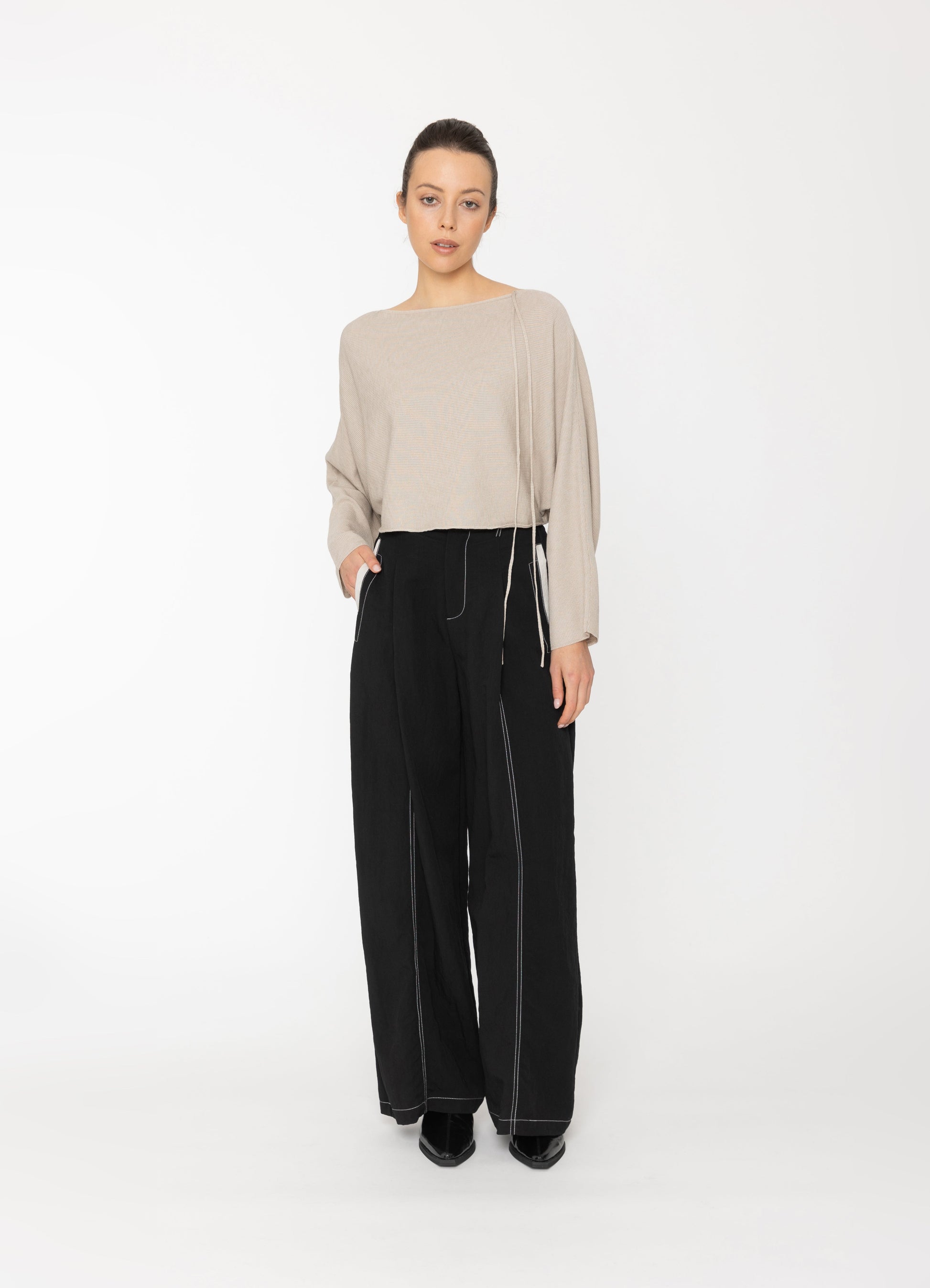 Zyra Top in Bone Blacklist women's top NZ
