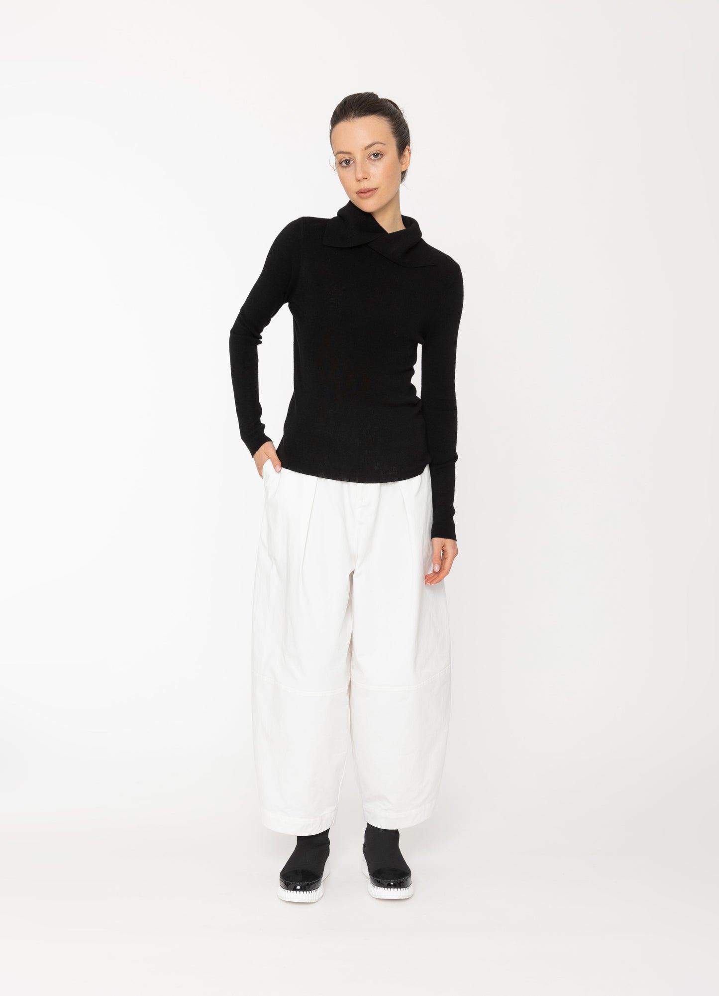 Faye Top in Navy Blacklist women's knitwear NZ