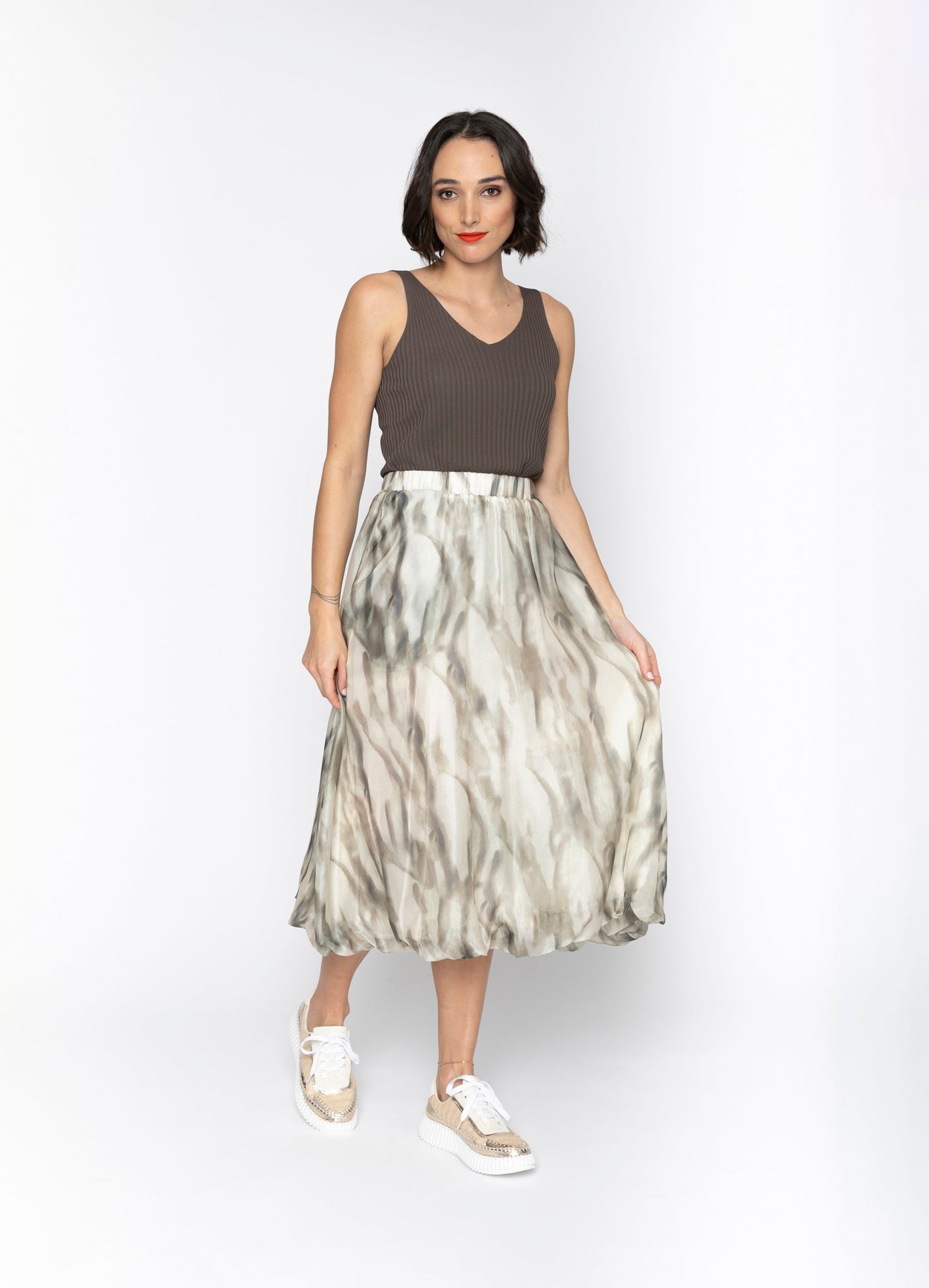 Narla Skirt - Dune Print