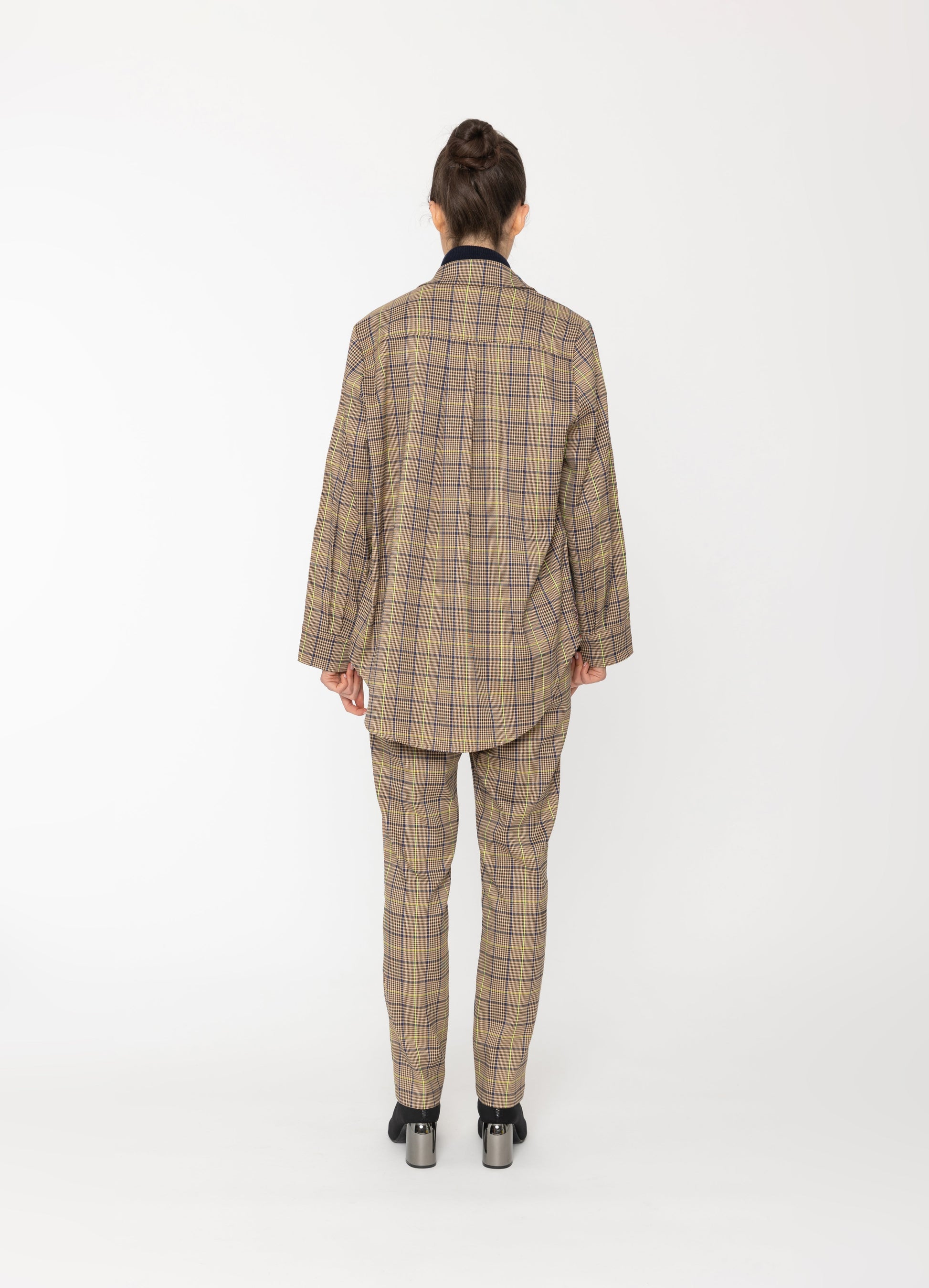 Reese Jacket in Static Print + Check Blacklist women's jacket NZ